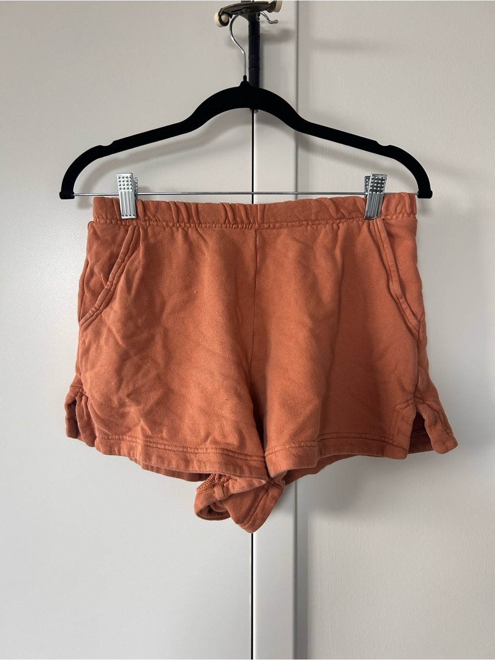 aerie Rust Orange Terry Athletic Shorts